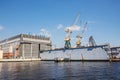 Dock of ALMAZ Shipbuilding Company, St.-Petersburg, Russia